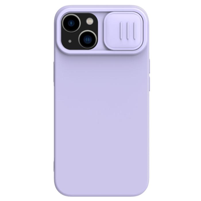 Nillkin - Nillkin iPhone 14 Plus Skal CamShield Silky Silicone - Lila