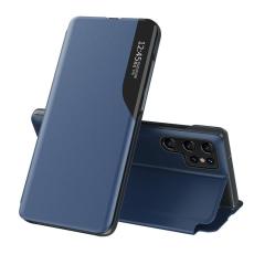 OEM - Galaxy S23 Ultra Fodral Eco-Leather View - Blå