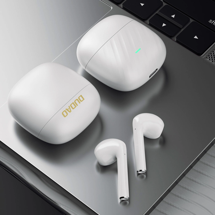 Dudao - Dudao TWS In-Ear Hörlurar Bluetooth 5,3 U14Plus - Vit
