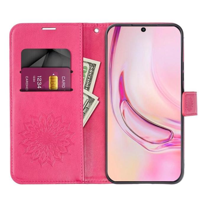 A-One Brand - Galaxy A15 5G Plånboksfodral Mezzo Mandala - Magenta