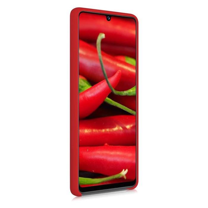 OEM - Silicone Soft Flexible Skal Galaxy A42 - Röd