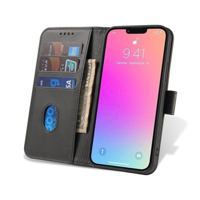 OEM - Galaxy A34 5G Plånboksfodral Magnetic Flip Kickstand - Svart