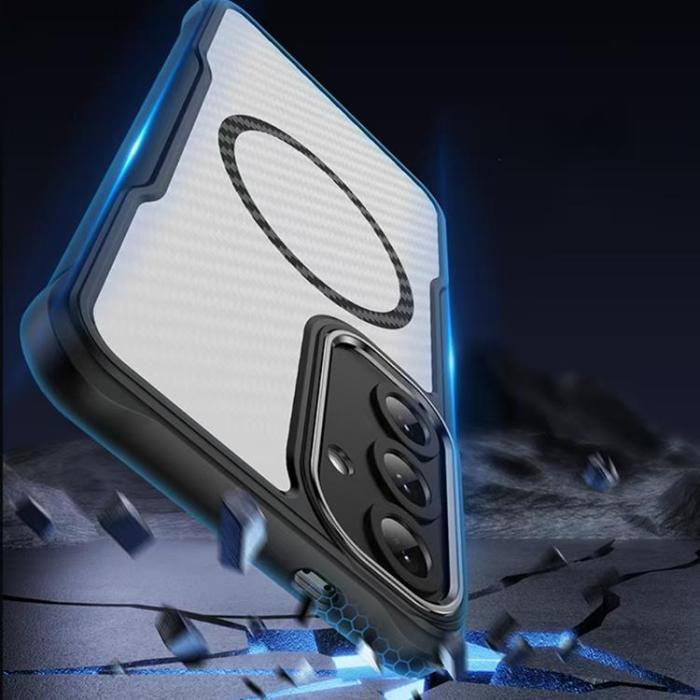 A-One Brand - Galaxy S25 Mobilskal MagSafe Defender Carbon - Svart