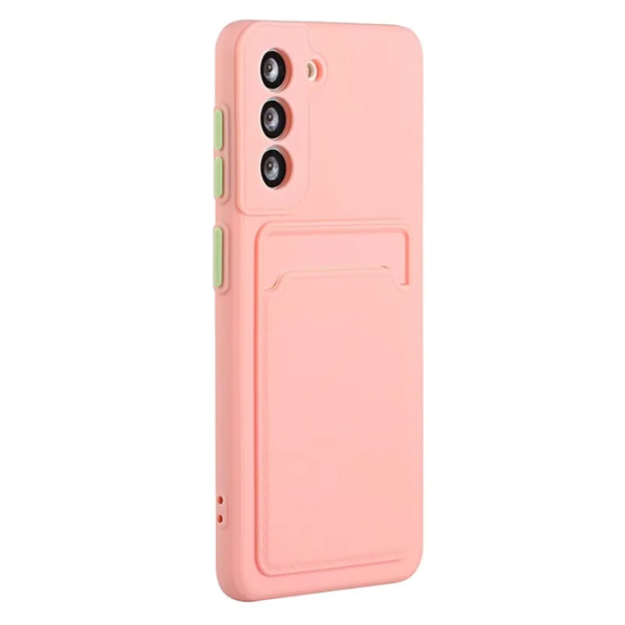 A-One Brand - Galaxy S23 Plus Mobilskal Korthållare TPU - Rosa