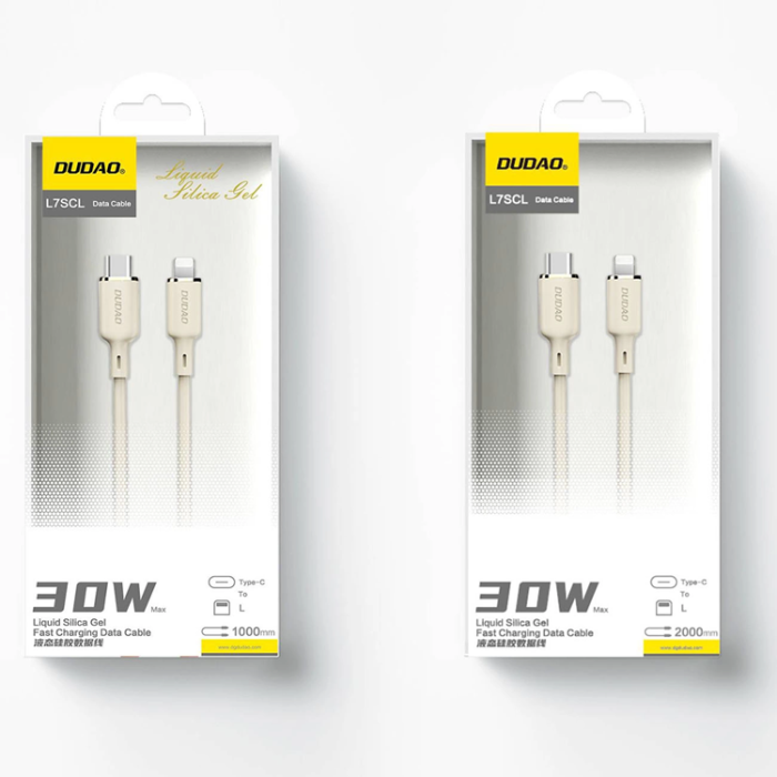 Dudao - Dudao USB-C till Lightning kabel 1m - Beige