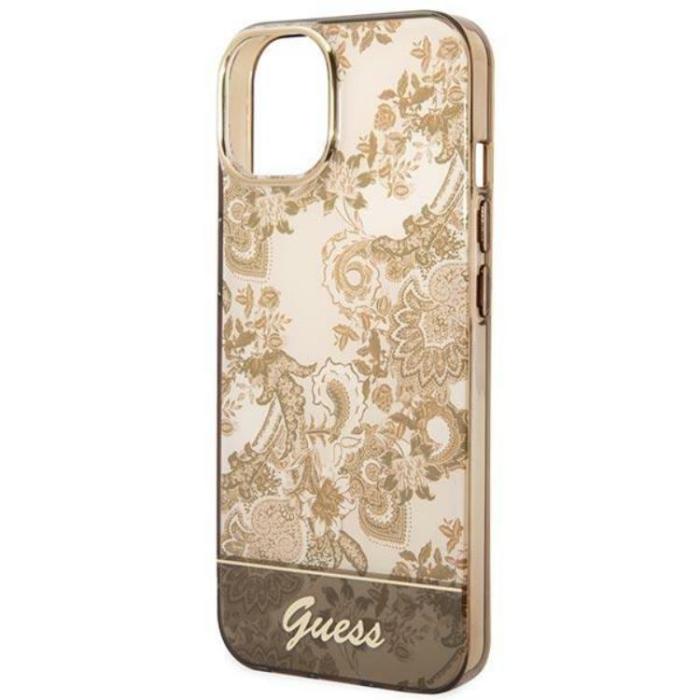 Guess - GUESS iPhone 14 Skal Porcelain Collection - Ocher