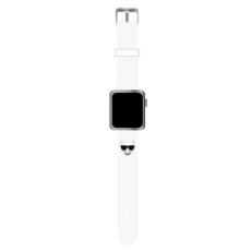 UTGATT1 - Karl Lagerfeld Apple Watch 38/40/41mm Strap Silicone Choupette Heads - Vit