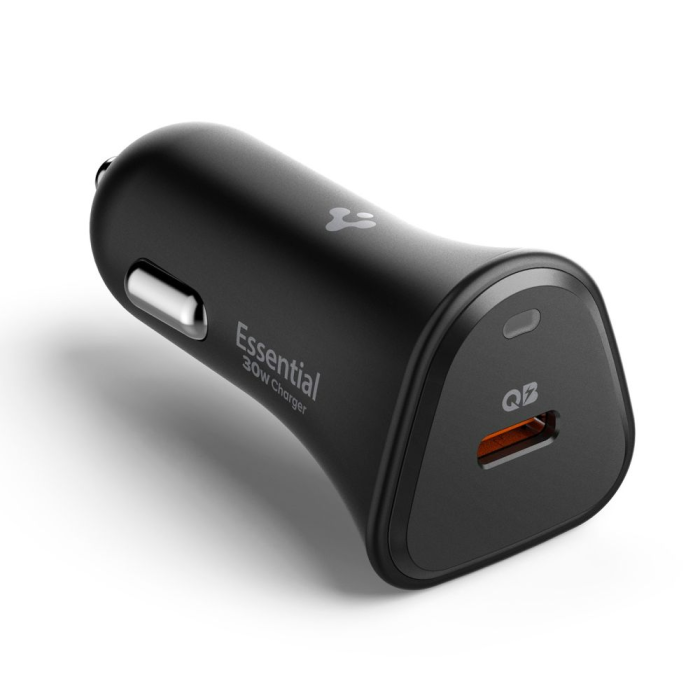 Spigen - Spigen Billaddare Essential EV301 1-Port 30W - Svart