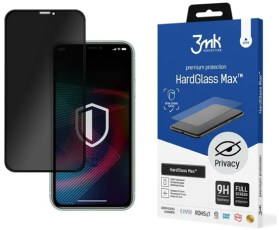3MK - 3MK iPhone X Härdat glas Skärmskyd Privacy - Svart