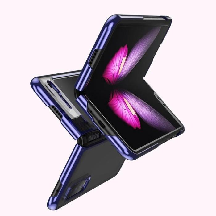 OEM - Electroplating Frame Skal Galaxy Fold - Blå