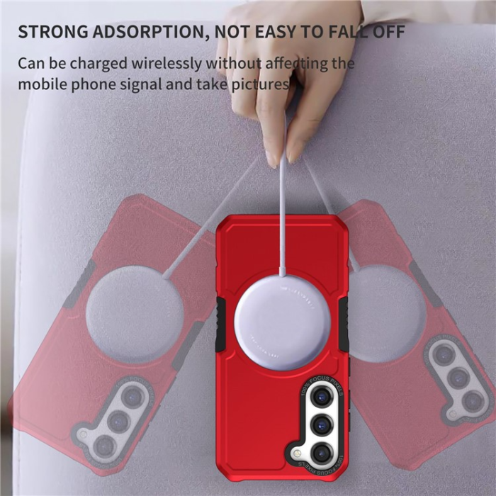 A-One Brand - Galaxy S23 Plus Skal Magsafe Anti Drop - Röd