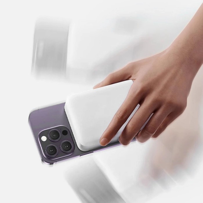 Dudao - Dudao MagSafe Powerbank 5000mAh 20W USB-A/USB-C - Vit
