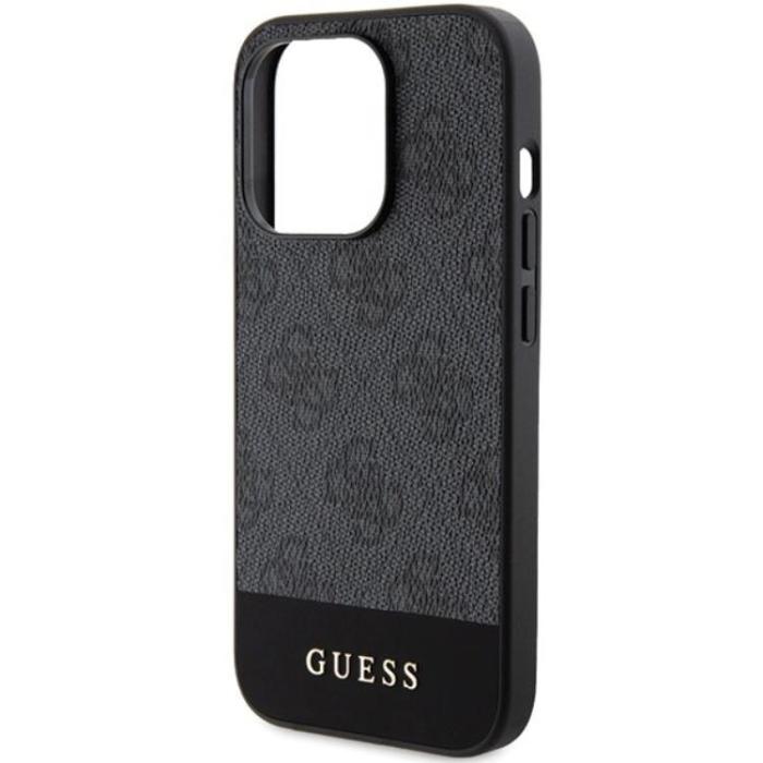 Guess - Guess iPhone 15 Pro Max Mobilskal Stripe Collection - Grå