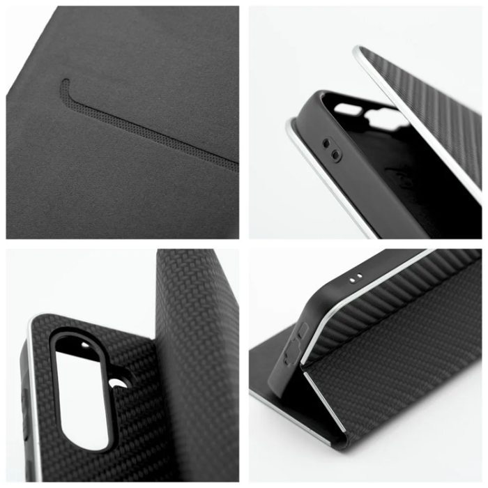 A-One Brand - Xiaomi Redmi 14C Plånboksfodral Luna Carbon - Svart