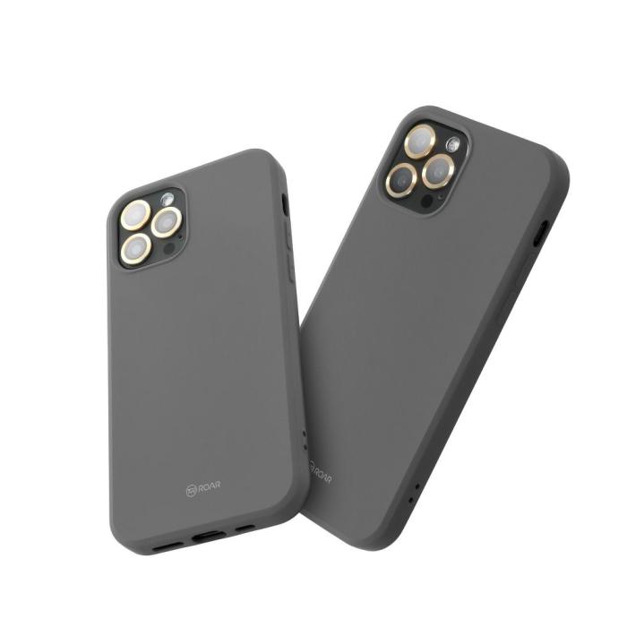 Roar - iPhone 12/12 Pro Skal Roar Jelly Mjukplast Grå