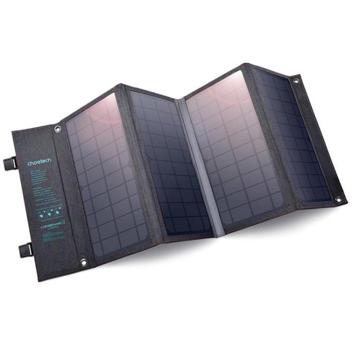 Choetech - Choetech Foldable USB Till Typ-C Solladdare 36W - Grå