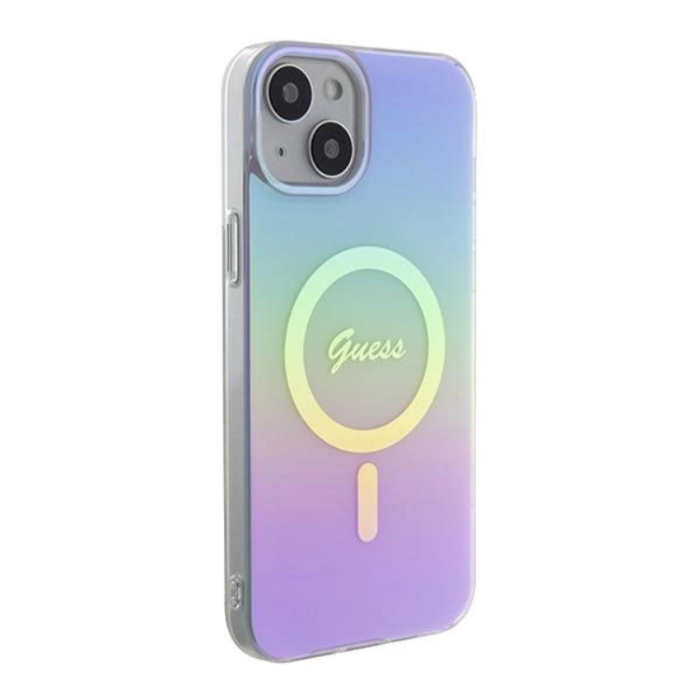 Guess - Guess iPhone 15 Plus Mobilskal Magsafe IML Iridescent - Lila