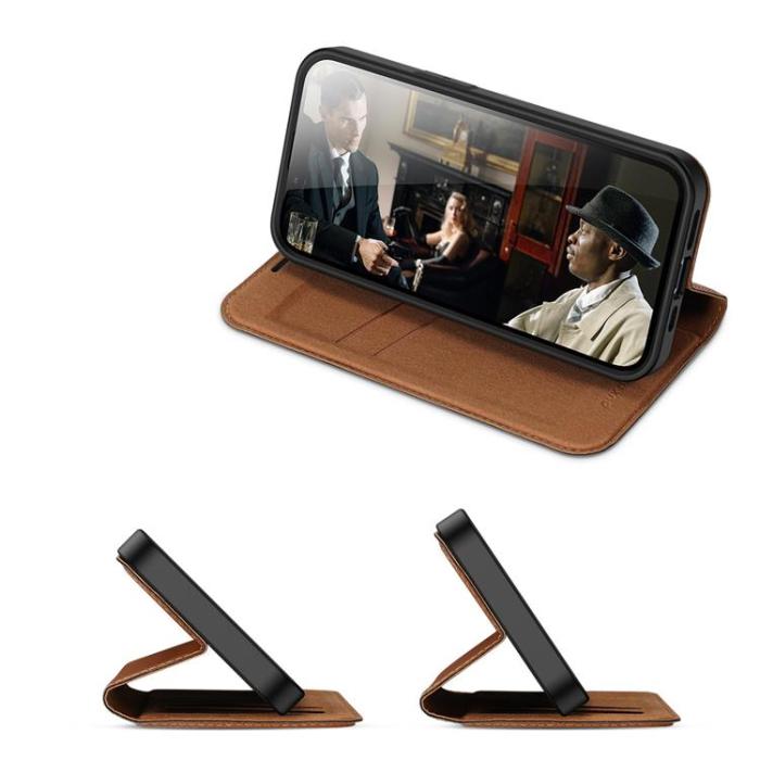 Dux Ducis - Dux Ducis iPhone 14 Plånboksfodral Skin X2 - Brun