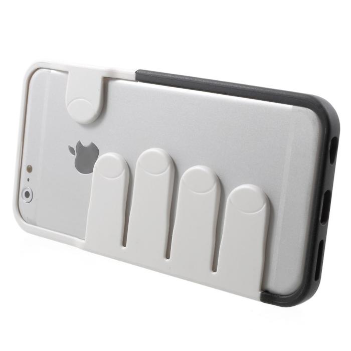 A-One Brand - Bumper skal till Apple iPhone 6 / 6S - Vit Fingrar