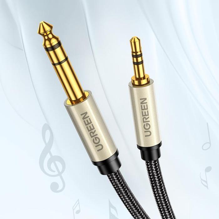 Ugreen - Ugreen AUX Kabel TRS Mini Jack 3.5mm 2m - Svart