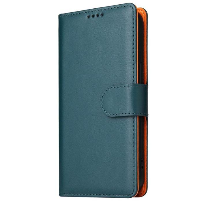 OEM - iPhone 14 Plånboksfodral Dual Flip - Grön