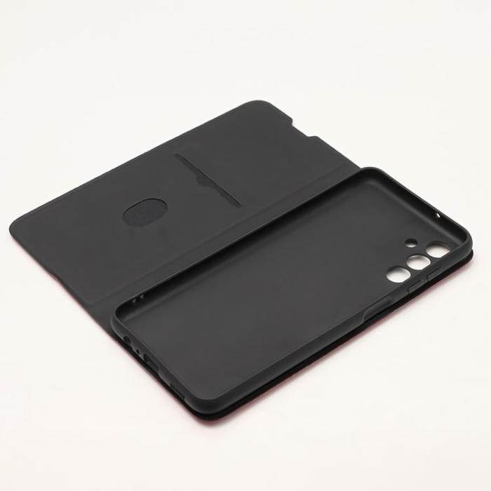 A-One Brand - Xiaomi Redmi 12 4G Plånboksfodral Smart Soft - Vinröd
