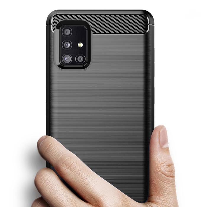 Forcell - CARBON skal till Samsung Galaxy A51 5G Svart