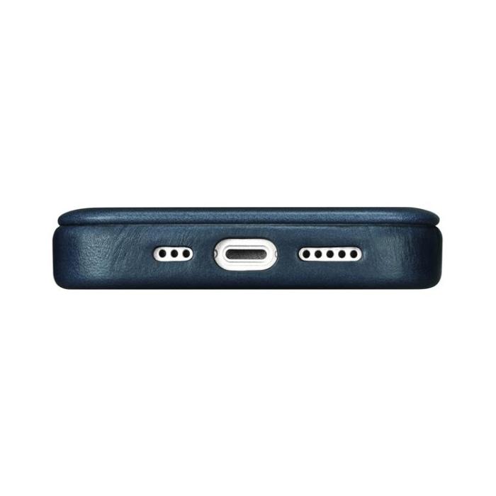 ICARER - iCarer iPhone 14 Pro Max Plånboksfodral Magsafe Läder - Blå