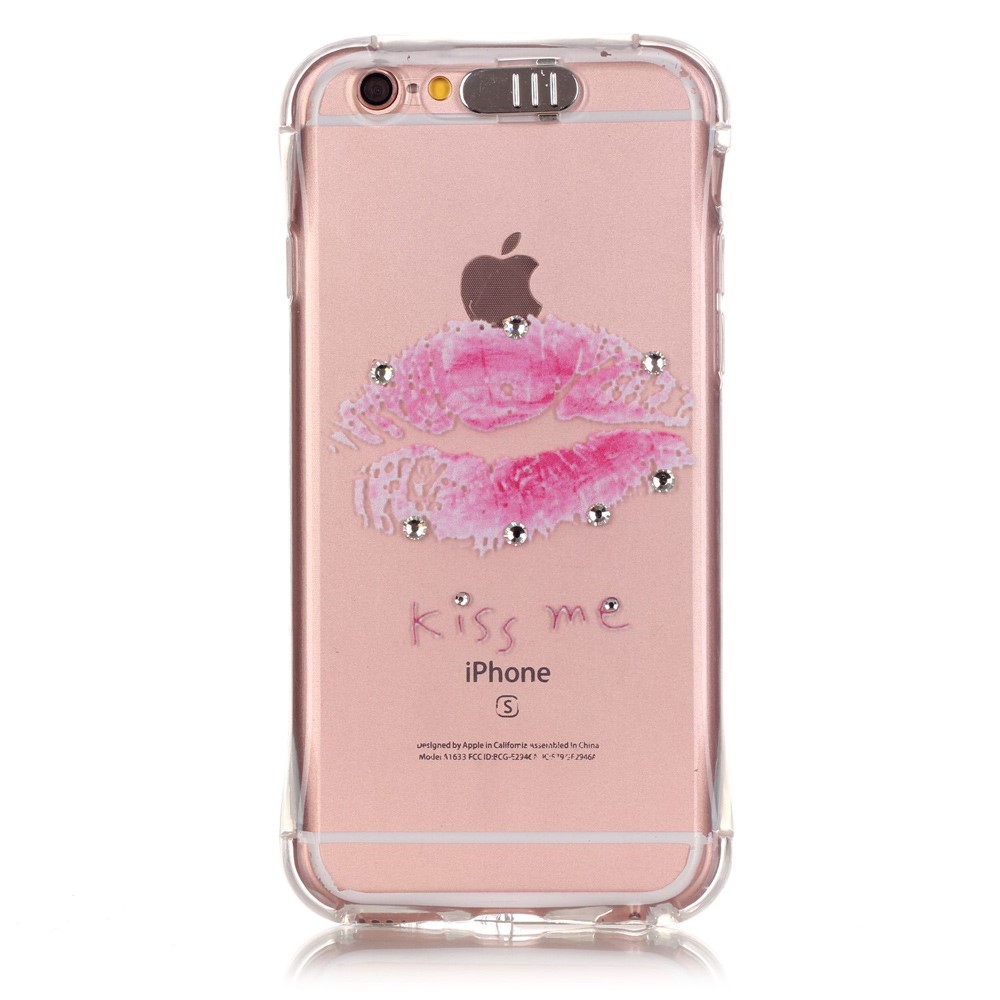 Blinkande Flexiskal Till Apple Iphone 6 S Plus Pink Lips Themobilestore