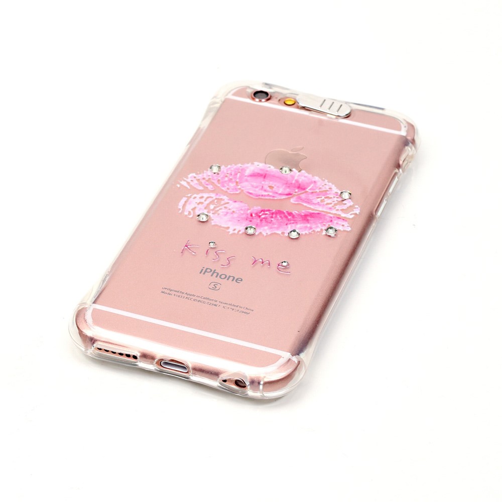 Blinkande Flexiskal Till Apple Iphone 6 S Plus Pink Lips Themobilestore