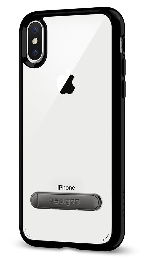 Download SPIGEN Ultra Hybrid S Skal till Apple iPhone X - Jet Black - TheMobileStore