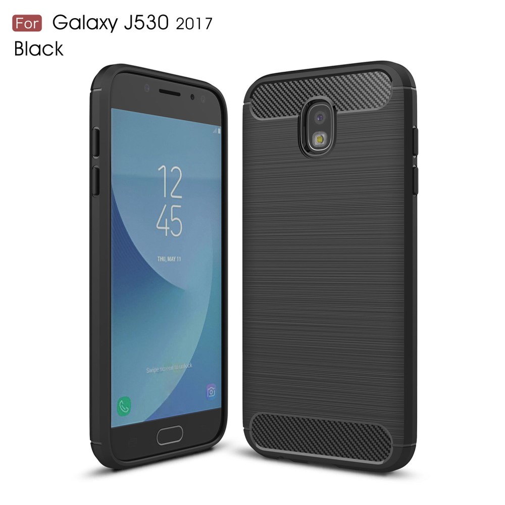 Carbon Brushed Skal Till Samsung Galaxy J3 17 Svart Themobilestore