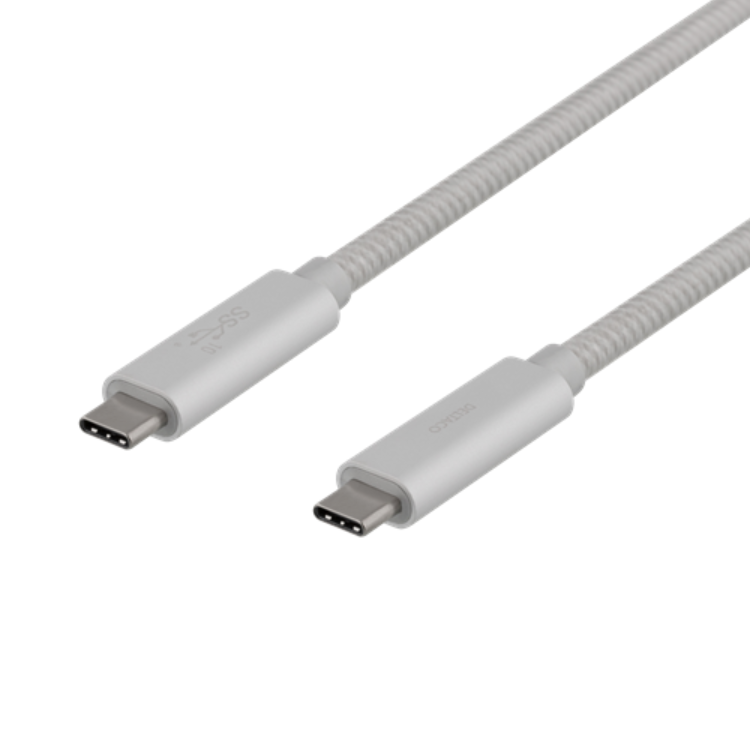 Köp Deltaco Super USB C Till USB C Kabel 100W 0 5m Silver