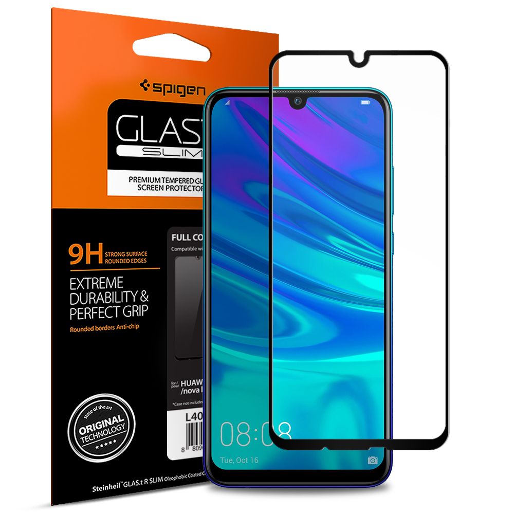 Spigen Härdat Glas Fc Huawei P Smart 2019 Svart